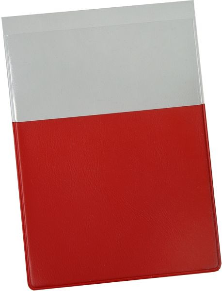 Plaque d'immatriculation Eichner sous forme de boîtier enfichable, sans impression, rouge, 9218-03128-N