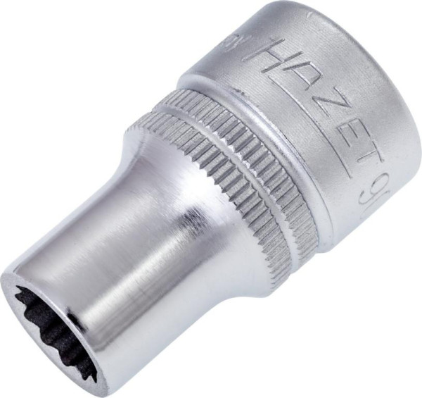 Douille Hazet, double hexagonale, carré creux 12,5 mm (1/2 pouce), 10 mm, moleté, 900Z-10
