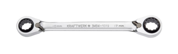 Clé polygonale double à cliquet 4 en 1 Kraftwerk 10x13, 17x19 mm, 3404-1019