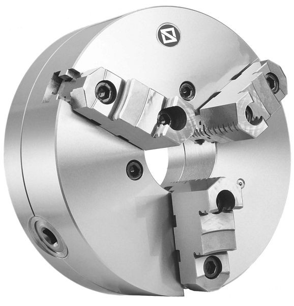 Mandrin de tour MACK à 3 mors, acier, DIN 55027, mors divisés