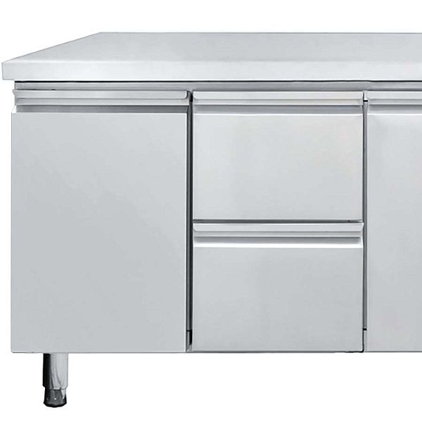 Vaiotec lot de 2 tiroirs pour tables réfrigérantes EASYLINE 700 centre gauche, 42x59x31 cm, 11071