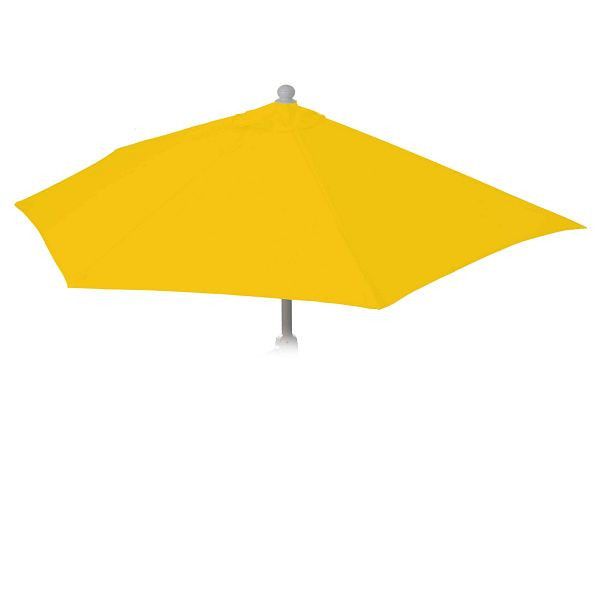 Housse de rechange Mendler pour parasol semi-circulaire Parla, housse de rechange pour housse de parasol, 270cm tissu/textile UV 50+ 3kg, jaune, 97732