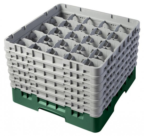 Panier de lavage Cambro 25 compartiments Camrack®, vert bouteille, 29,8 cm, lot de 2, 25S1114119