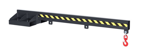 Bras de charge RR Industrietechnik type RLA-5 2400, gris anthracite RAL 7016, jusqu'à 5000 kg, 120300109