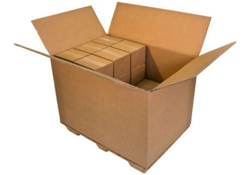 Boîte pliante en carton ondulé TransPak à 3 parois, dimensions intérieures 1170 x 780 x 780 mm, qualité 2.90CAA, paquet : 10 pièces, 299354