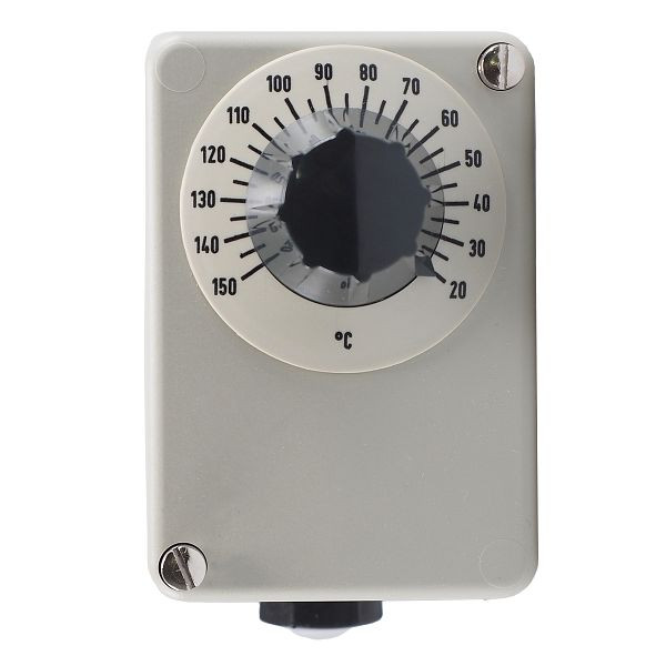 Régulateur de température JUMO avec contact inverseur, 20 à 150°C, longueur de montage 200 mm, 60001035