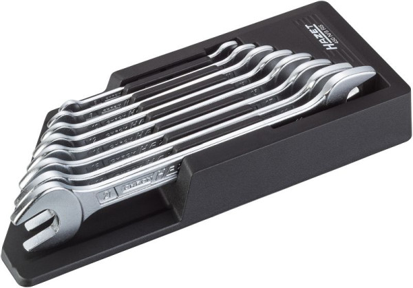 Jeu de clés à fourche doubles Hazet, profil 6 pans mâle, 6 x 7 - 21 x 22, nombre d'outils : 8, 450N/8RS