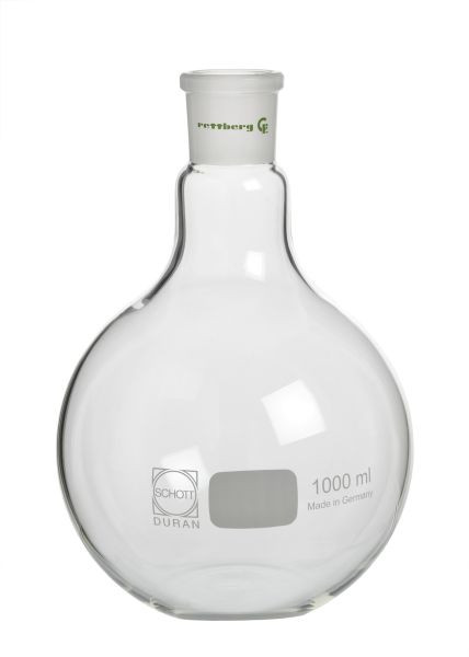 Ballon à fond plat Rettberg, 500 ml, manchon NS 29/32, verre borosilicaté 3.3, 134030244