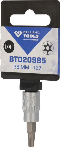 Brilliant Tools Douille Torx 1/4", avec trou frontal, TB27, BT020985