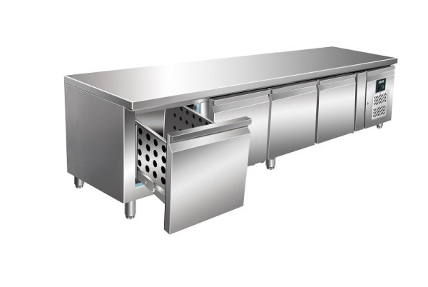 Table réfrigérante sous comptoir Saro avec tiroirs modèle UGN 4100 TN-4S, 323-3117