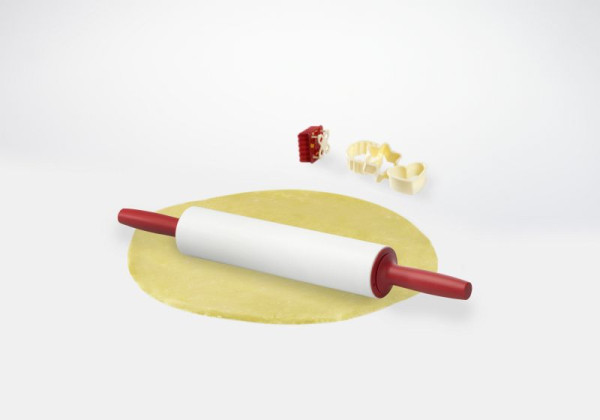 Rouleau à pâtisserie GSD antiadhésif, blanc, UE : 10 pièces, 32 050