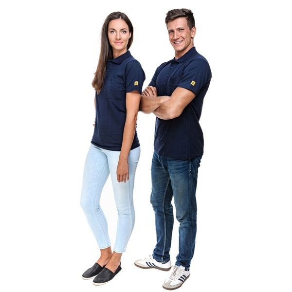 Polo SafeGuard ESD bleu marine, 150 g/m² taille 3XL, DSWL37152