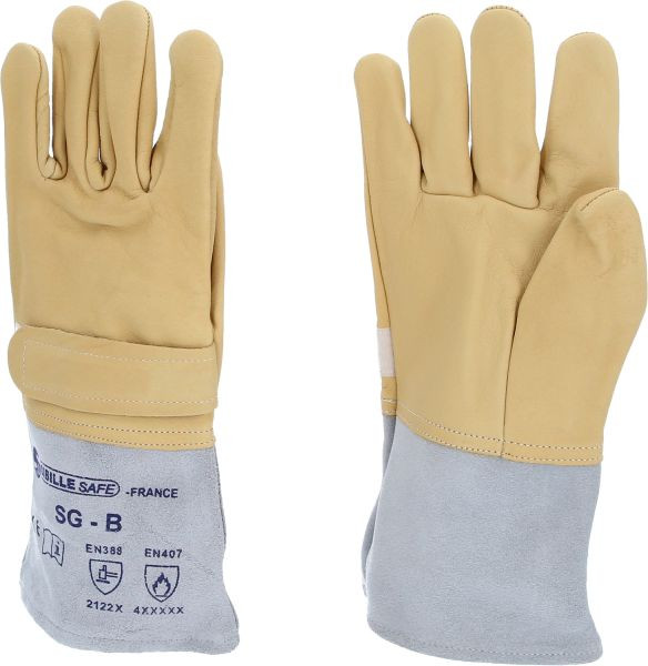 Gant à enfiler KS Tools pour gants de protection d'électricien, taille 8+9, 117.0142