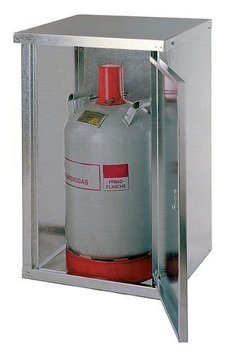 Armoire à bouteilles de gaz liquide DENIOS ST 10, pour 1 bouteille de 11 kg, paroi fermée + porte à 1 battant, 116-960