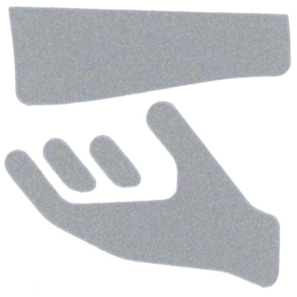 Pictogramme Wagner EWAR "papier" argent, autocollant, 924559