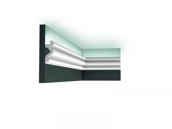 rutec Projekt Cove Moulure 8,3x3,4 pièces Moulure en mousse PU - 2 mètres, PFG035