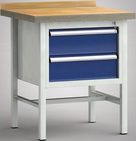Etabli standard KLW - 1500 x 700 x 840 mm L x P x H, WS058N-0750M40-E7023