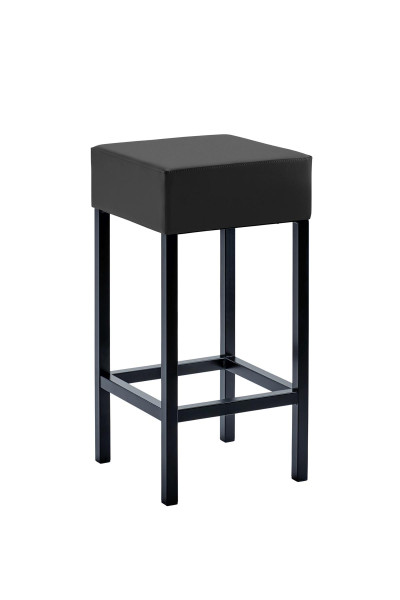 Tabouret Mayer Sitzmöbel , structure noire, assise rembourrée, hauteur d'assise 64 cm, anthracite, 1113_03_30487