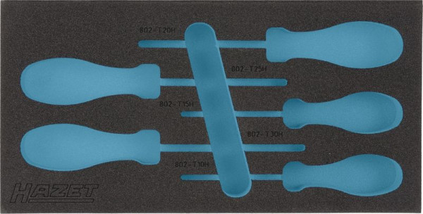 Insert en mousse souple Hazet à 2 composants, pour 163-185/5, dimensions / longueur : 342 mm x 172 mm, 163-185L