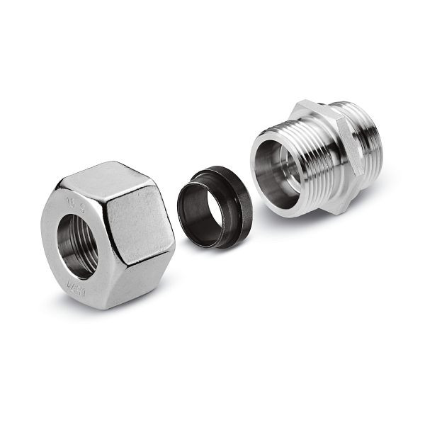 Kärcher pièce de raccordement tuyau / robinet, acier inoxydable (Ermeto), 2.638-183.0