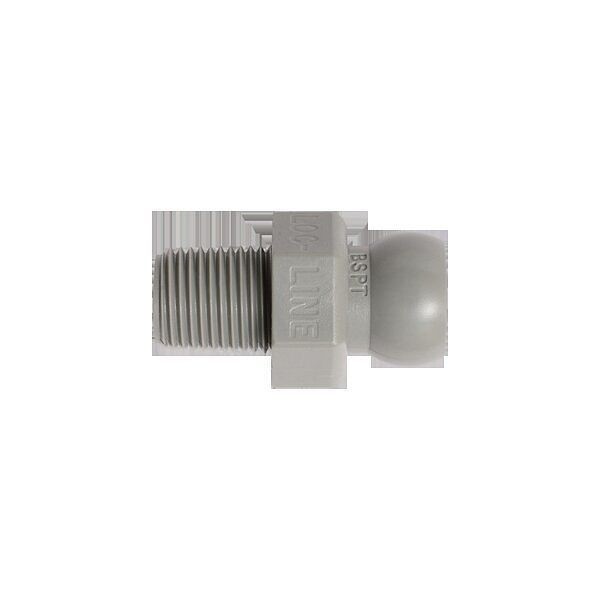 Loc-Line Flachdüse 12 x 1,0 mm grau, VE: 20 Stück, L49451G
