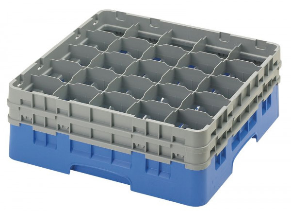 Panier de lavage Cambro 25 compartiments Camrack® 15,5 cm bleu, paquet de 4, 25S534168