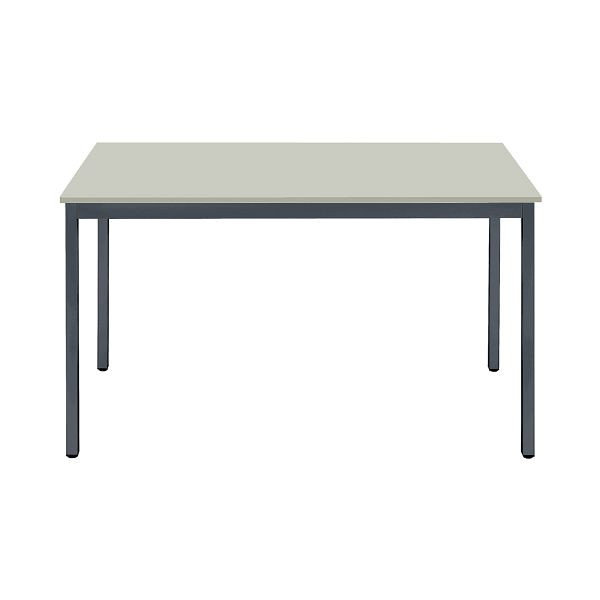 Table polyvalente Bisley MULTI Desking, rectangulaire 19 mm, décor G gris, structure gris anthracite, H 740 x L 1600 x P 800 mm, MT1608G334