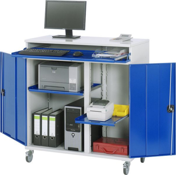 Armoire informatique RAU, mobile, 1100x1185x520 mm, 07-1100T-M60F.11