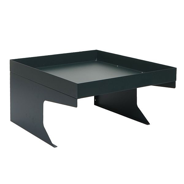 Garage de tondeuse robot Mendler avec jardinière HWC-G60, abri de toit pour tondeuse à gazon, métal 37x60x70cm, vert, 92194