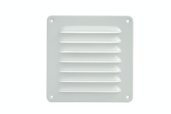 Grille de ventilation Marley 155x155mm en aluminium blanc, 063003