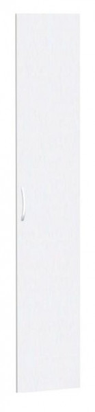 porte battante geramöbel pour largeur d'armoire 400 mm, utilisable à gauche ou à droite, avec amortisseur de porte, non verrouillable, 6 hauteurs de dossier, blanc, S-346700-W