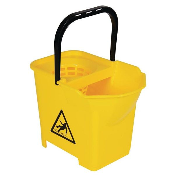 Seau à vadrouille Jantex jaune 14L, S223