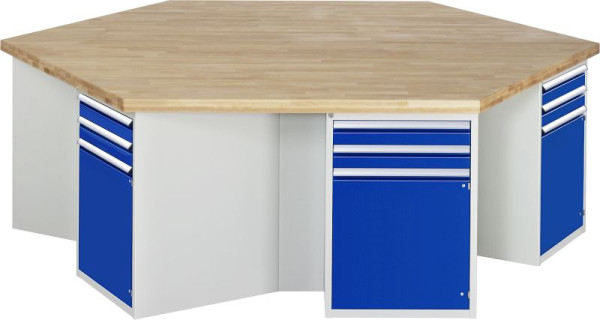 Établi de groupe RAU série 4000, 12 x tiroirs, 2700x840x2340 mm, 03-492-135B4S.11