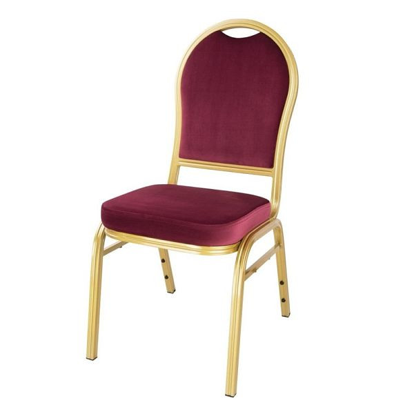 Chaises de banquet Bolero Regal Bordeaux (lot de 4) (lot de 4), DY695