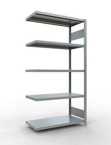 Rayonnage à étagères Schulte, panneau supplémentaire, 5 niveaux de rangement, charge du compartiment 250 kg, 1006 x 536 x 2000 mm, 278816
