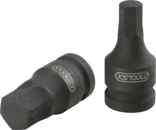 KS Tools Douille à chocs 3/8" pour vis à six pans creux, courte, 4 mm, 515.1587