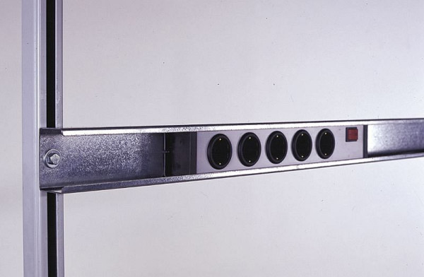 KLW barrette de prises 5 voies-gris, AB-SL-5 + S