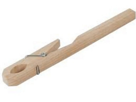 Support JUCHHEIM pour tubes à essai, 195 mm, Ø 11 à 20 mm, bois avec ressort, 01951