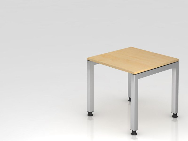 Bureau Hammerbacher pied U carré 80x80cm érable, forme rectangulaire, plateau flottant, VJS08/3/S