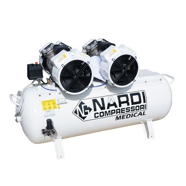Compresseur à piston silencieux AEROTEC XTR 8V-270 L sans sécheur avec contrôle pressostat, 2017102