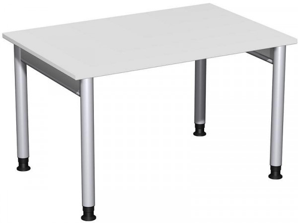 Bureau geramöbel réglable en hauteur, 1200x800x680-820, gris clair/argent, N-657102-LS