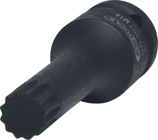 KS Tools Douille à chocs 1/2", multi-dents, longue, M14, 911.0952