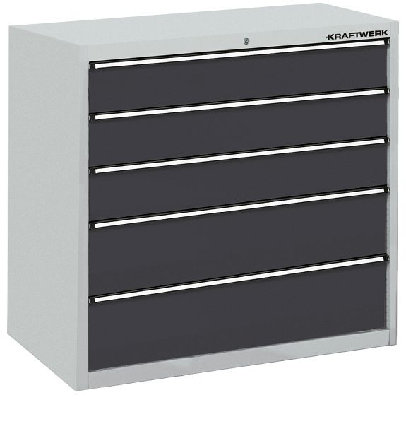 Armoire à tiroirs Kraftwerk 560 avec 5 tiroirs, 1000x1000x535 mm, 14210001