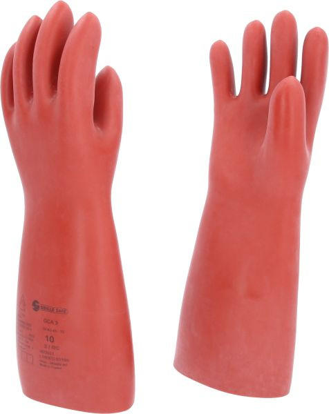 KS Tools Gant de protection pour électricien avec protection mécanique et thermique, taille 10, classe 3, rouge, longueur : 410 mm, 117.0013