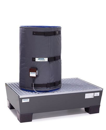 Enveloppe chauffante DENIOS DENIOS pro-line, régulateur de température numérique, pour fûts de 200 l, 267-308