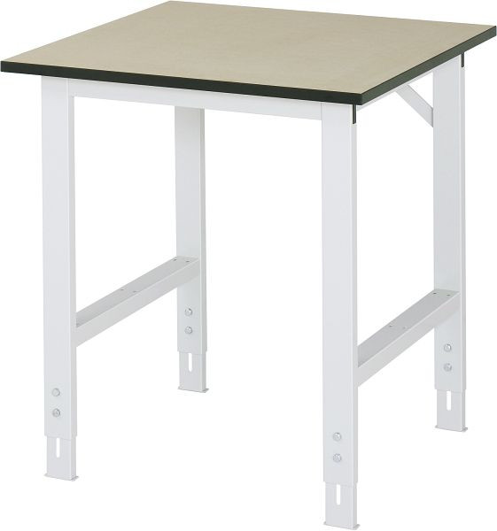 Table de travail série RAU Tom (6030) - réglable en hauteur, panneau MDF, 750x760-1080x800 mm, 06-625F80-07.12