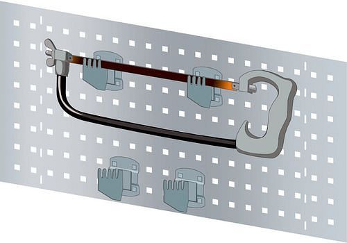 Porte-scie DENIOS pour 4 scies, 2 pièces, 286505