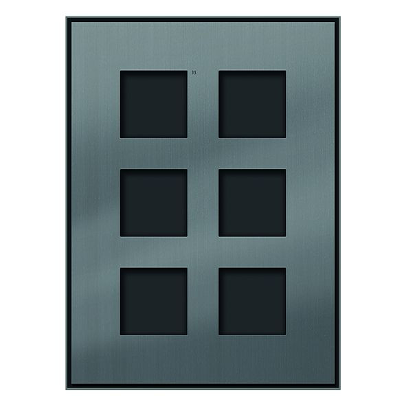 Kit d'encastrement TCS composé d'une face avant affleurante et d'un boîtier d'encastrement pour la série AMI, pour 2-3 modules AMI, 2 colonnes, ZAU2060-0030
