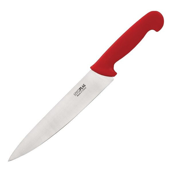 Couteau de chef Hygiplas 21cm rouge, C895