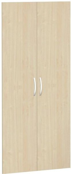 geramöbel jeu de portes battantes pour une largeur d'armoire de 800 mm, y compris amortisseur de porte, non verrouillable, 5 hauteurs de dossier, érable, S-385700-A
